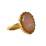 RING BELLE STONE - ROSE QUARTZ