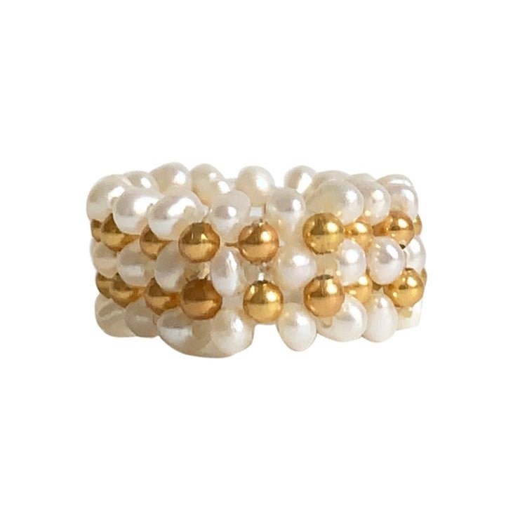 RING LACE STONE PEARL