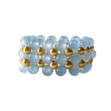 RING LACE STONE - BLUE CHALCEDONY