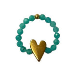 RING SWEET HEART - AMAZONITE