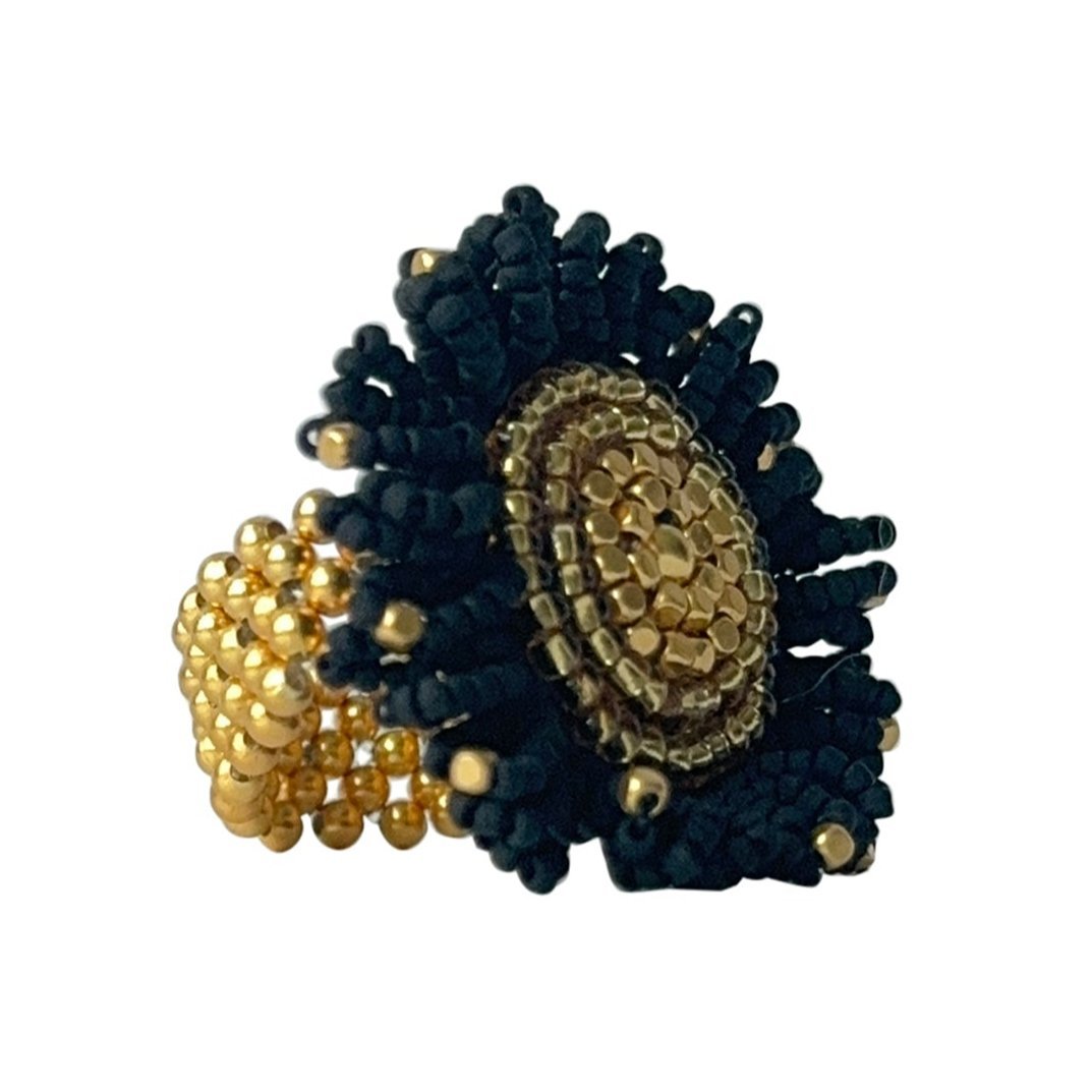 RING SUNFLOWER BLACK