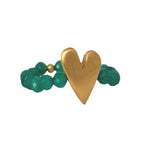 RING SWEET HEART - GREEN JADE