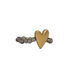 RING SWEET HEART - SMOKY QUARTZ