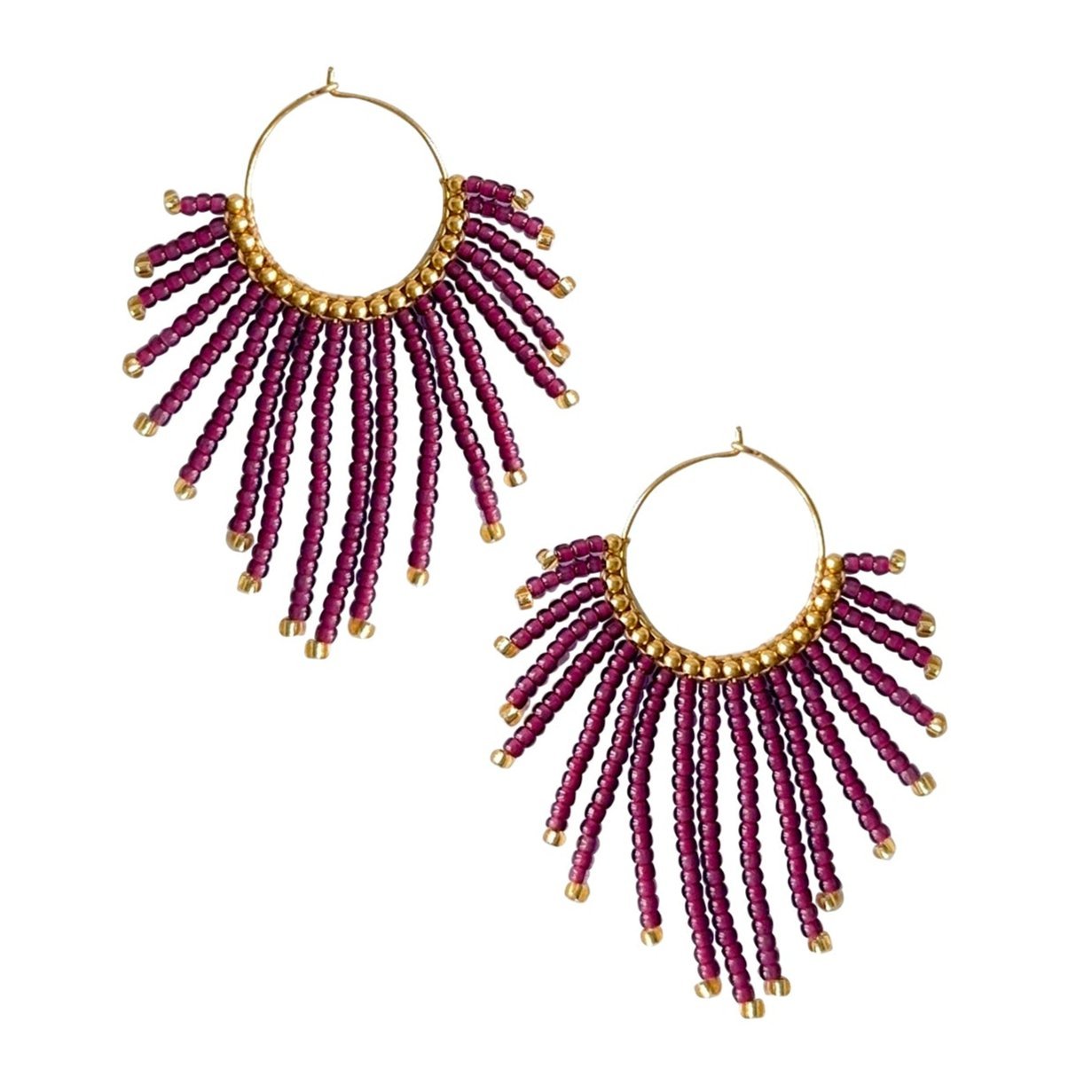 EARRING GABRIEL MAROON