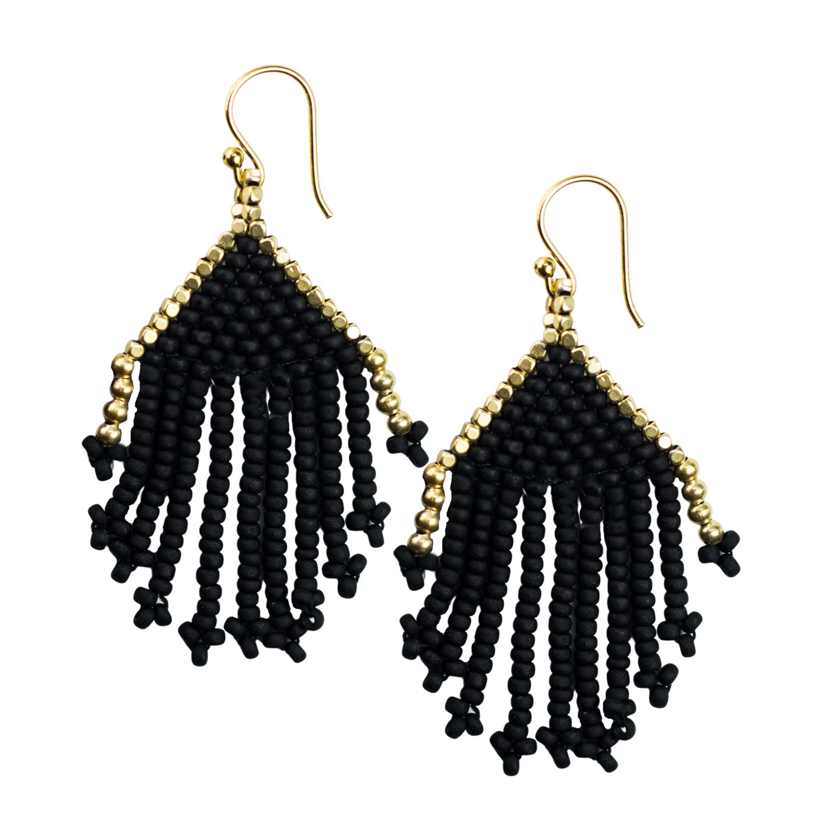 EARRING FLAIR BLACK