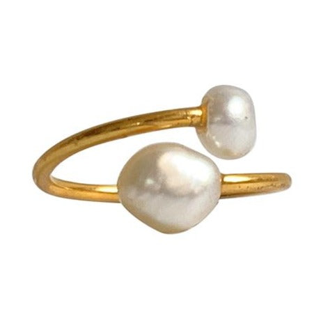 RING DOUBLE PEARL